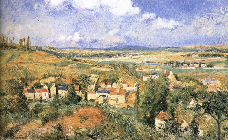 Camille Pissarro Pang plans Schwarz summer oil painting picture